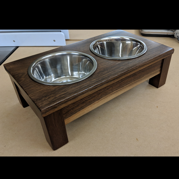 Pet Bowl Stand By Mr Dog – Walnut