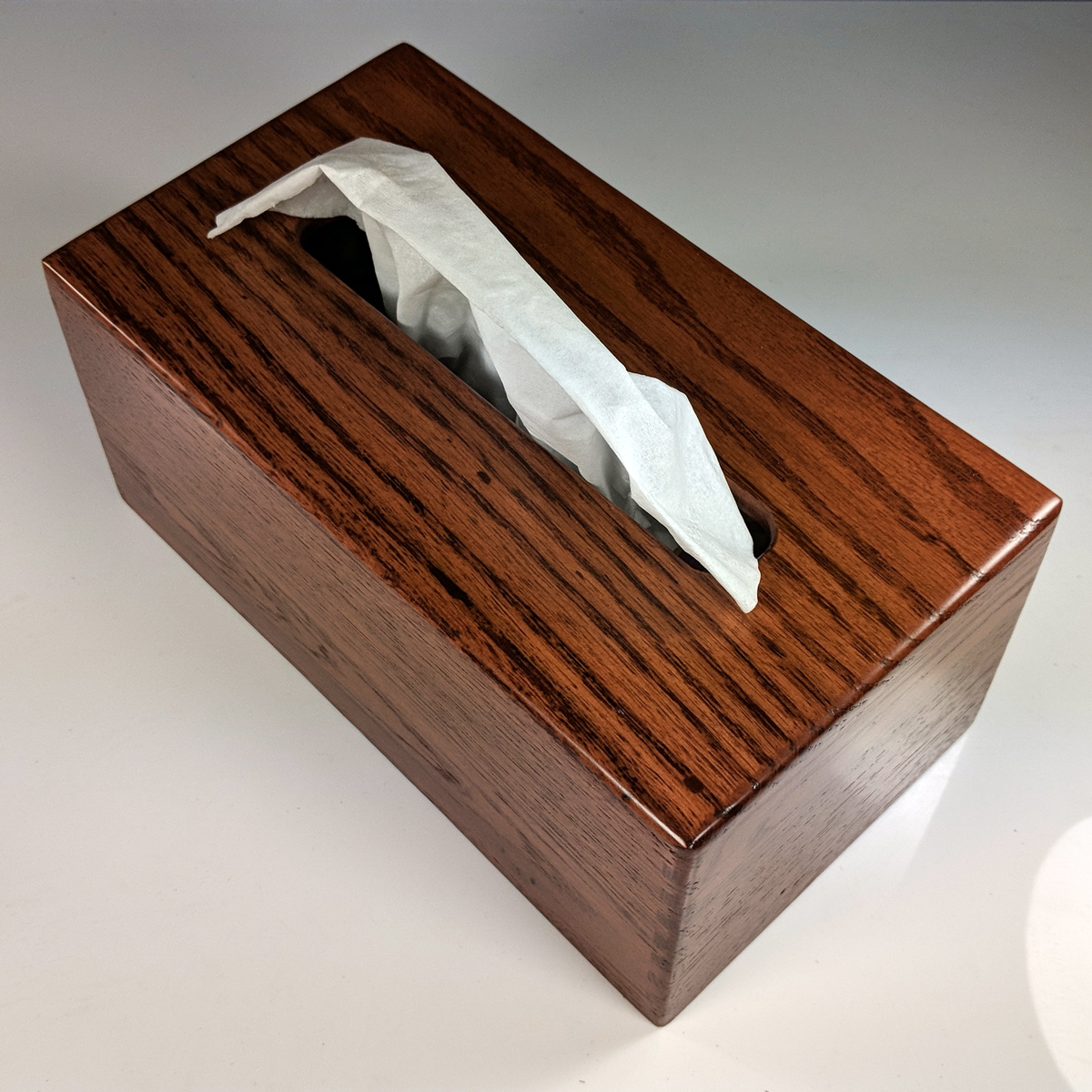 red tissue box cover
