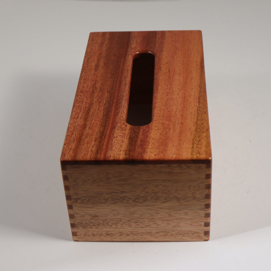 Solid African Mahogany - Handmade Tissue   Kleenex Box Cover Holder 