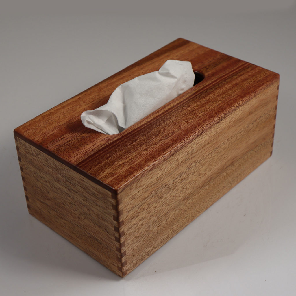 Solid African Mahogany - Handmade Tissue / Kleenex Box Cover Holder ...